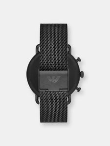Emporio Armani Men's Aviator AR11201 Black Stainless-Steel Quartz Dress Watch