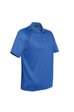 Load image into Gallery viewer, Stormtech Mens Tritium Performance Polo (Azure/Carbon)