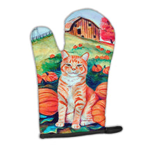 Load image into Gallery viewer, Tabby Cat in Pumpins  Oven Mitt