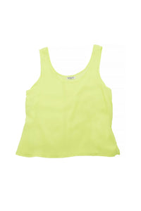 Brave Soul Womens/Ladies Tayla Sheer Loose Fit Summer Vest (Lime)