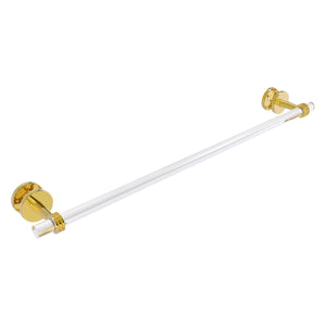 Allied Brass Clearview Collection 24 Inch Shower Door Towel Bar with Dotted Accents