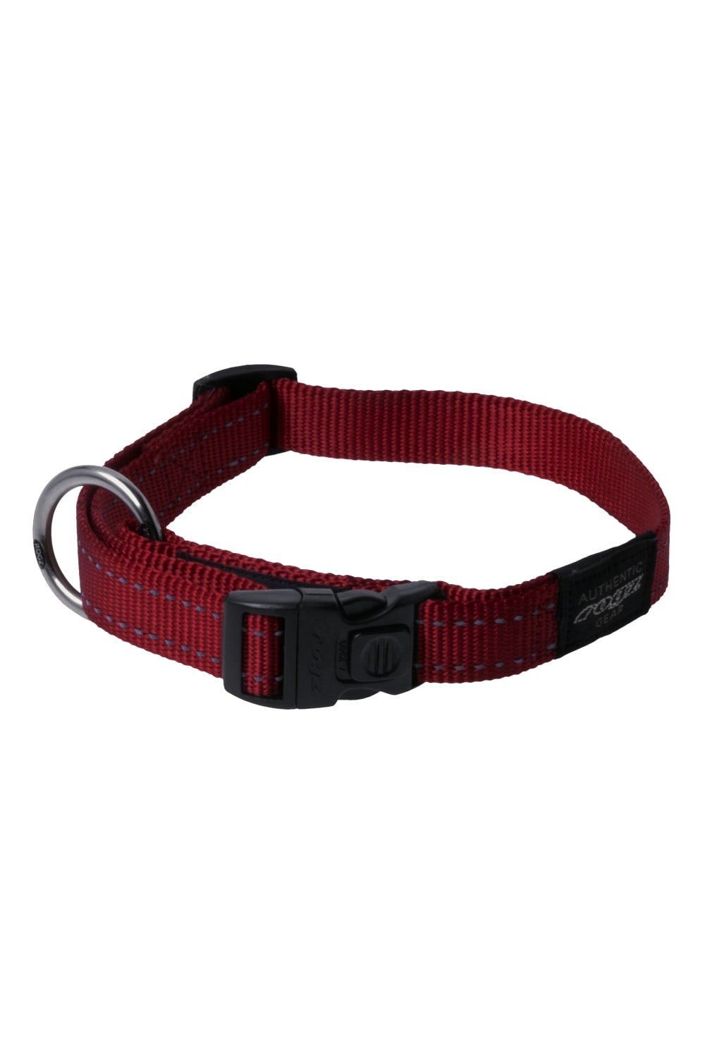Rogz Utility Side Release Adjustable Dog Collar (Red) (Medium)