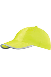 Beechfield Enhanced-viz / Hi Vis Baseball Cap / Headwear (Pack of 2) (Fluorescent Yellow)