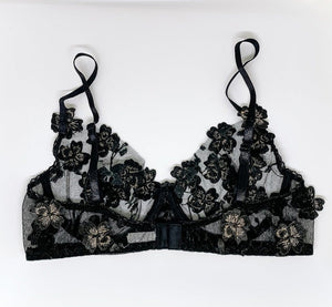 Ornella Black Underwire Bralette