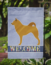 Load image into Gallery viewer, Finnish Spitz Welcome Garden Flag 2-Sided 2-Ply