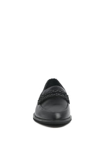 Nadia Leather Penny Loafers