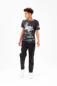 Boys Tyler Camo Script T-Shirt