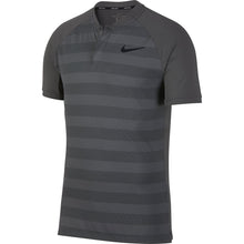 Load image into Gallery viewer, Nike Mens Zonal Cooling Polo Shirt (Dark Gray/Black/Black)