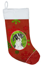 Load image into Gallery viewer, Christmas Snowflakes English Pointer Christmas Stocking