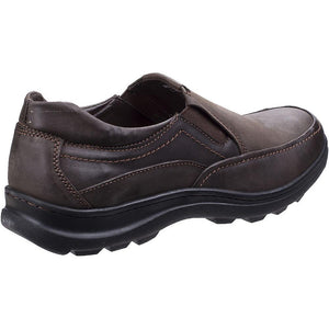 Mens Goa Leather Slip-On Shoes (Brown)