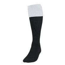 Load image into Gallery viewer, Childrens/Kids Turnover Football Socks - Black/White