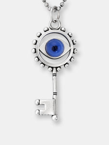 Evil Eye Cabochon Key Charm
