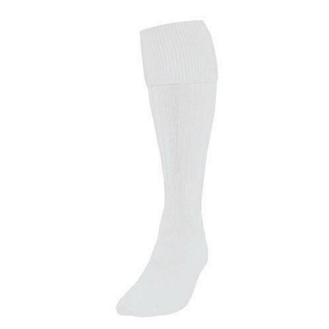 Precision Unisex Adult Plain Football Socks (White)