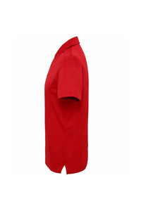 Tri Dri Mens Panelled Short Sleeve Polo Shirt (Fire Red)