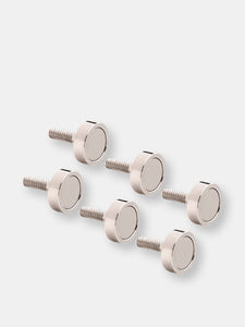 4 Pks Magnetic Push Paper Pin Refrigerator Magnet Tack Pushpin Coat Hook Holder - Holds 5 lbs