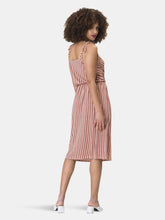 Load image into Gallery viewer, Irene  A-Line Dress in Heather Stripe Desert Sand Pink