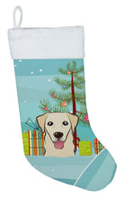 Load image into Gallery viewer, Christmas Tree and Golden Retriever Christmas Stocking