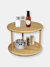 Load image into Gallery viewer, 2 Tier Bamboo Lazy Susan