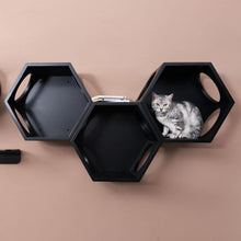 Load image into Gallery viewer, BusyCat Wall Mounted Cat Bed - Black