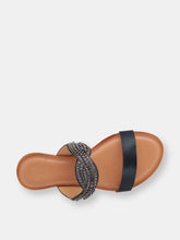Load image into Gallery viewer, Jacey Black Flat Sandals