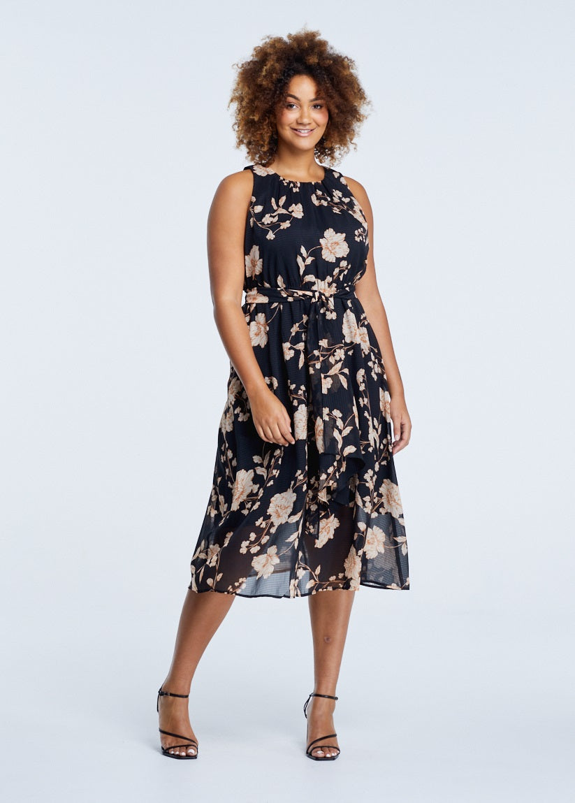 Viana Garden Print Dress