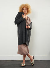 Load image into Gallery viewer, Wide Shawl Long Cardigan - Charcoal