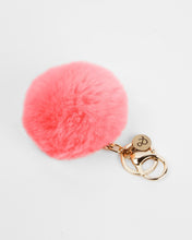 Load image into Gallery viewer, Faux Fur Pom Pom Keychain - Watermelon
