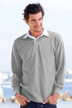 Load image into Gallery viewer, Front Row Mens Long Sleeve Sports Rugby Shirt (Slate Grey)