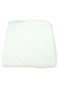 A&R Towels Baby/Toddler Babiezz Sublimation Hooded Towel (White) (One Size)