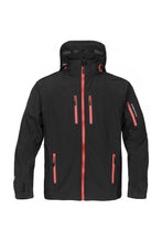 Load image into Gallery viewer, Stormtech Mens Expedition Soft shell Breathable Waterproof Jacket (Black/Red)