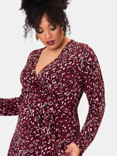 Load image into Gallery viewer, Long Sleeve Perfect Wrap Dress (Curve)