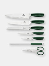 Load image into Gallery viewer, 8-Piece Knife Set with Acrylic Stand Emerald Collection