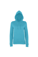 Load image into Gallery viewer, AWDis Just Hoods Womens/Ladies Girlie College Pullover Hoodie (Turquoise Surf)