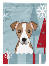 Load image into Gallery viewer, 28 x 40 in. Polyester Winter Holiday Jack Russell Terrier Flag Canvas House Size 2-Sided Heavyweight