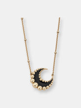 Load image into Gallery viewer, Crescent Moon Enamel Necklace
