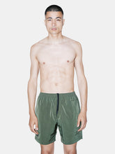 Load image into Gallery viewer, Military Green Classic Swim Shorts