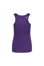 Load image into Gallery viewer, Just Cool Girlie Fit Sports Ladies Vest / Tank Top (Purple)