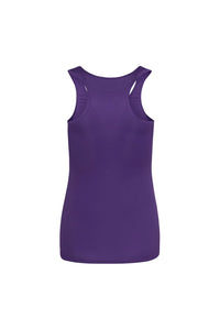 Just Cool Girlie Fit Sports Ladies Vest / Tank Top (Purple)