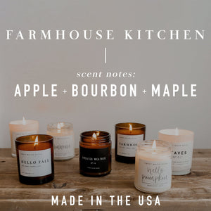 Farmhouse Kitchen Soy Candle 11 oz - Amber Jar
