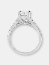 Load image into Gallery viewer, 14K White Gold 1 1/5 Cttw 4-Prong Set Princess Diamond Classic Engagement Ring (I1-I2 Color, H-I Clarity) Ring
