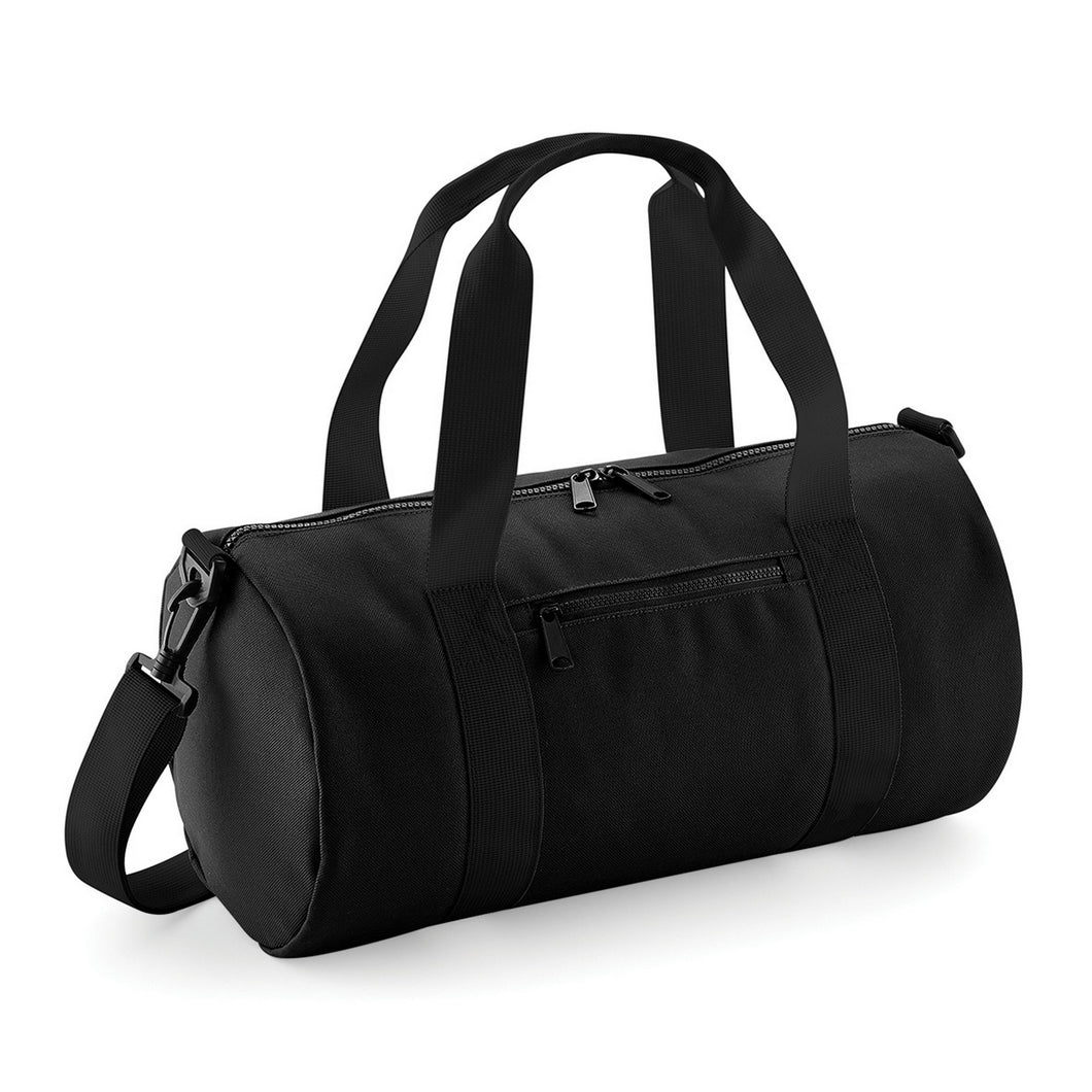 Bagbase Mini Barrel Bag (Pack of 2) (Black/Black) (One Size)