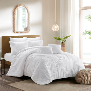 Grace Living - Caitlynn Polyester 5pc Comforter Set With 2 Pillow Shams, 2 Decorative Pillows, 1 Comforter
