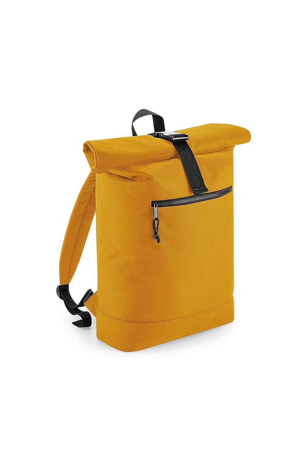 BagBase Unisex Recycled Roll-Top Backpack (Mustard) (One Size)