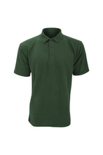 Load image into Gallery viewer, UCC 50/50 Mens Plain Piqué Short Sleeve Polo Shirt (Bottle Green)
