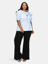 Load image into Gallery viewer, Poplin Ribbon Blouse