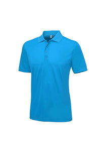 Mens Smooth Short Sleeve Polo Shirt - Sapphire Blue