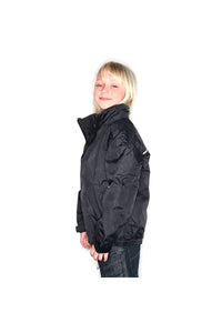 Regatta Kids/Childrens Waterproof Windproof Dover Jacket (Black/Ash)
