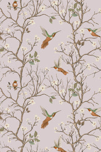 Eco-Friendly Bird Tree Wallpaper