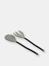 Load image into Gallery viewer, Vibhsa Black Silverware Stainless Steel Server Set