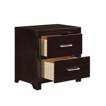 Load image into Gallery viewer, Jerrick 2-Drawer Espresso Nightstand